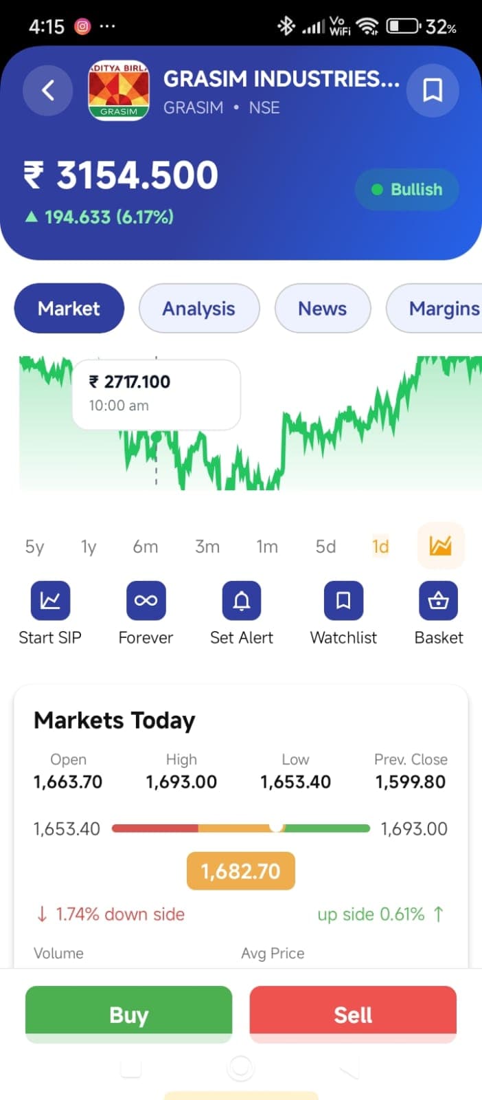 EZ Wealth app screen 1