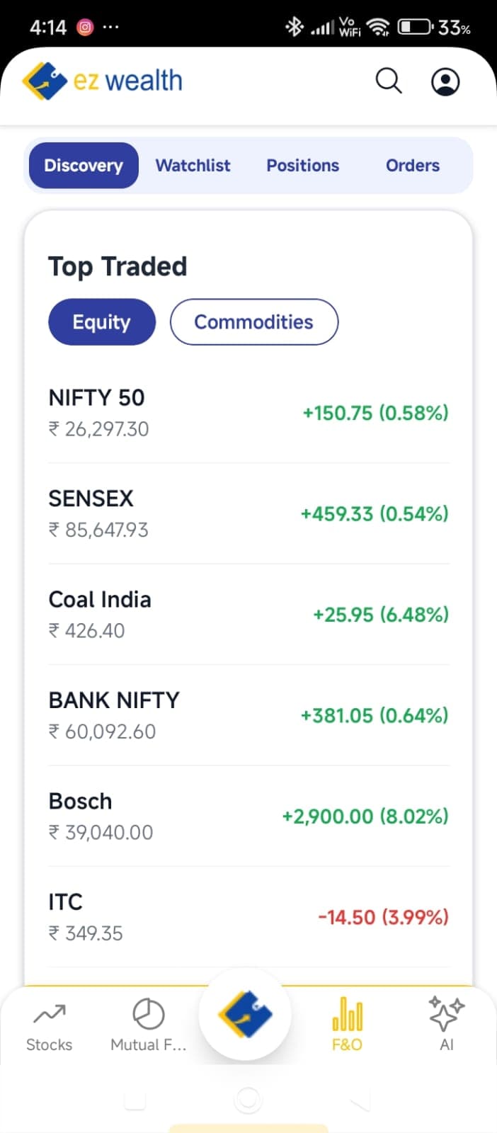 EZ Wealth app screen 5
