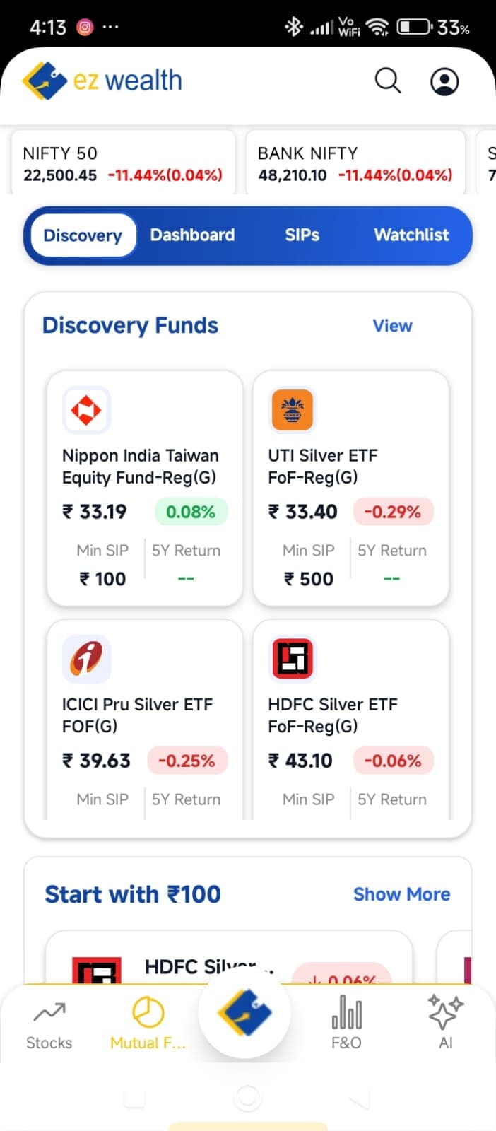 EZ Wealth app screen 6